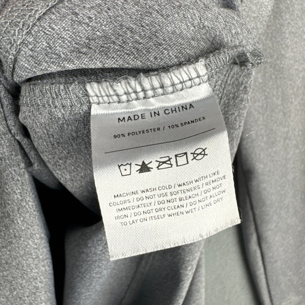 Veil Spark Gray 1/4 Zip Pullover Long Sleeve Athletic Shirt Large 100XL Heart - Picture 6 of 8